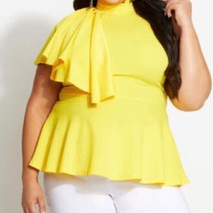 Ashley Stewart PEPLUM TOP Size: 22/24 & 26/28